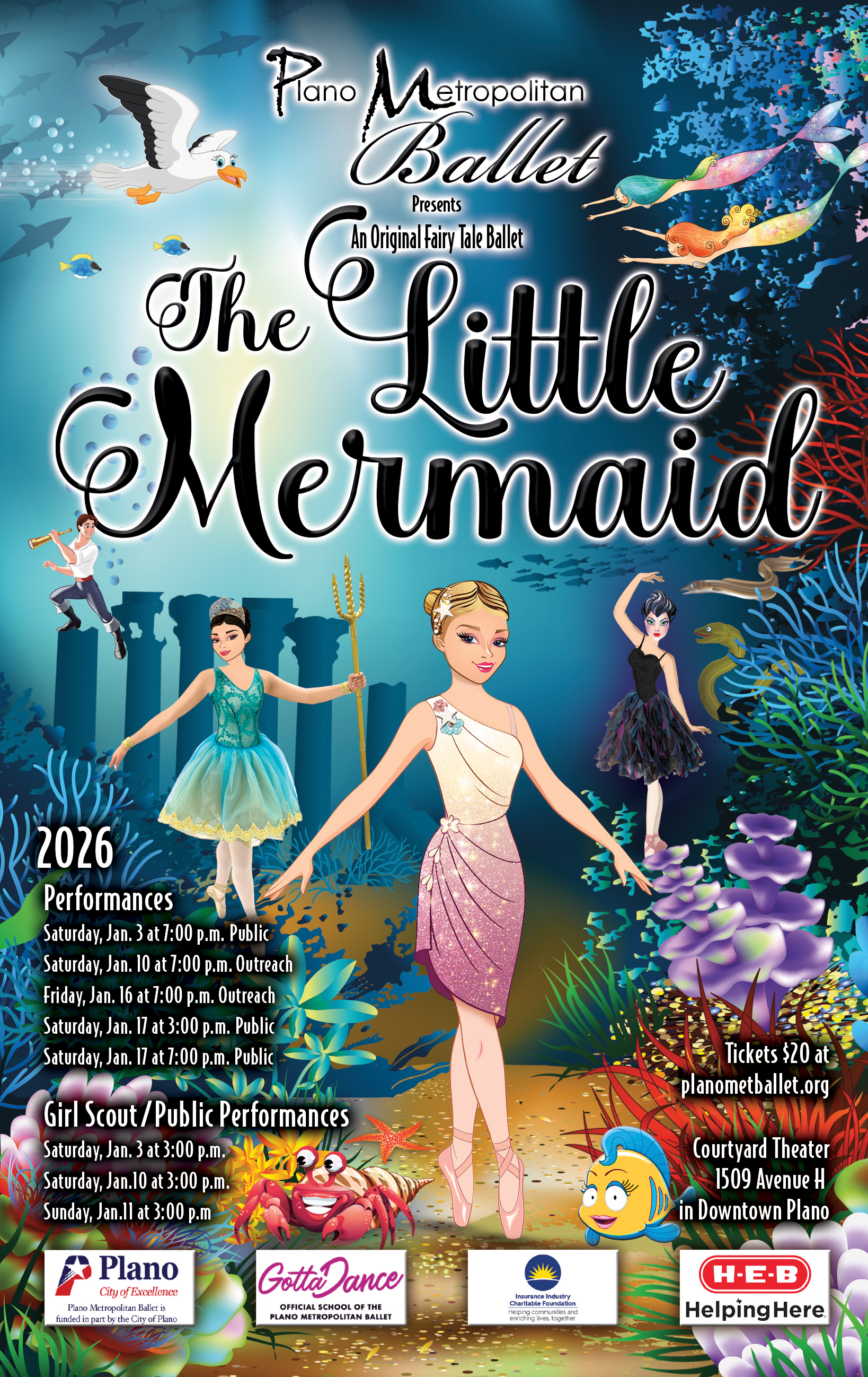Little Mermaid Performances Flyer